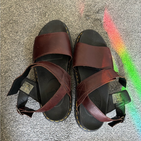 Dr. Martens Dark Brown Leather Sandals - Picture 3 of 4